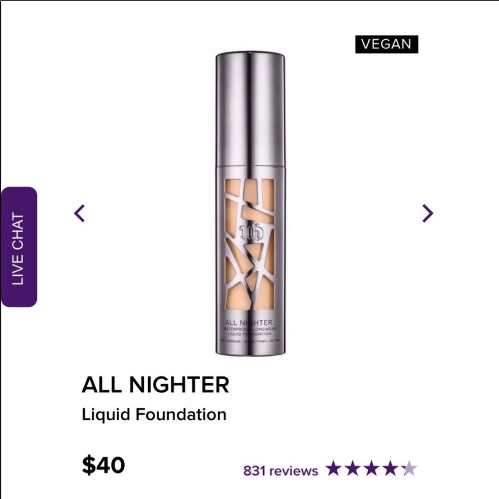 Urban Decay All Nighter Liquid Foundation 1.5 - Picture 4 of 4